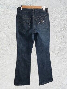 Chico's jeans women's chicos size 0 equals US size 4 blue embellished pockets